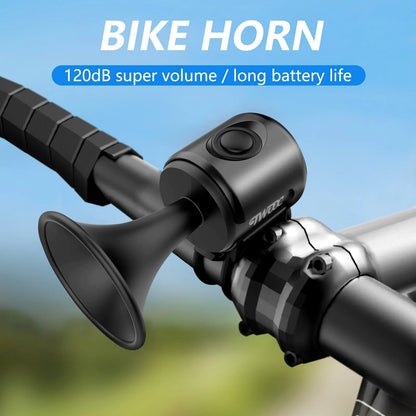 Waterproof Bicycle Horn Loud Electronic Bell Battery Road And Mountain Bike Alarm 1