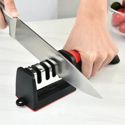 Multi Functional 4 Stage Kitchen Knife Sharpener