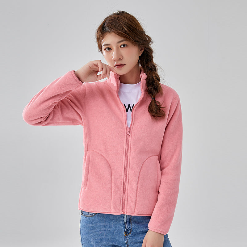 Versatile Winter Coat, New Fleece Womens Outdoor Clothing, Double Sided Warm Jacket, Leisure Sports Fashion