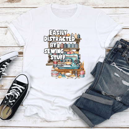 Easily Distracted By Sewing Stuff Tee 2