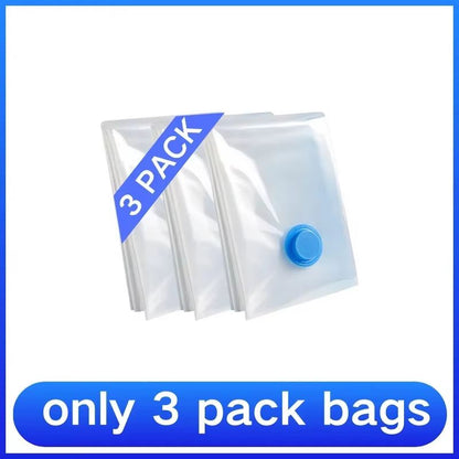 8PCS Vacuum Storage Bags With Pump For Clothes  Large Compression Bags For Travel  Home Storage 8