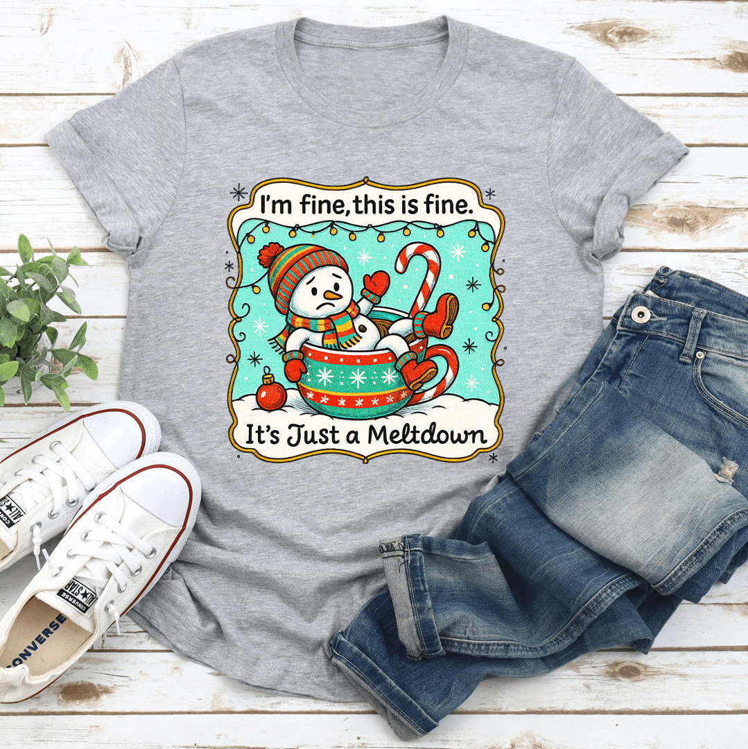 Im Fine This Is Fine Tee 3