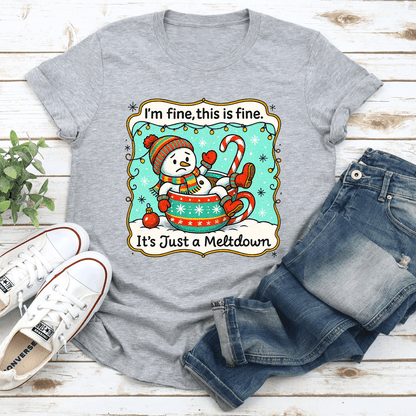 Im Fine This Is Fine Tee 3
