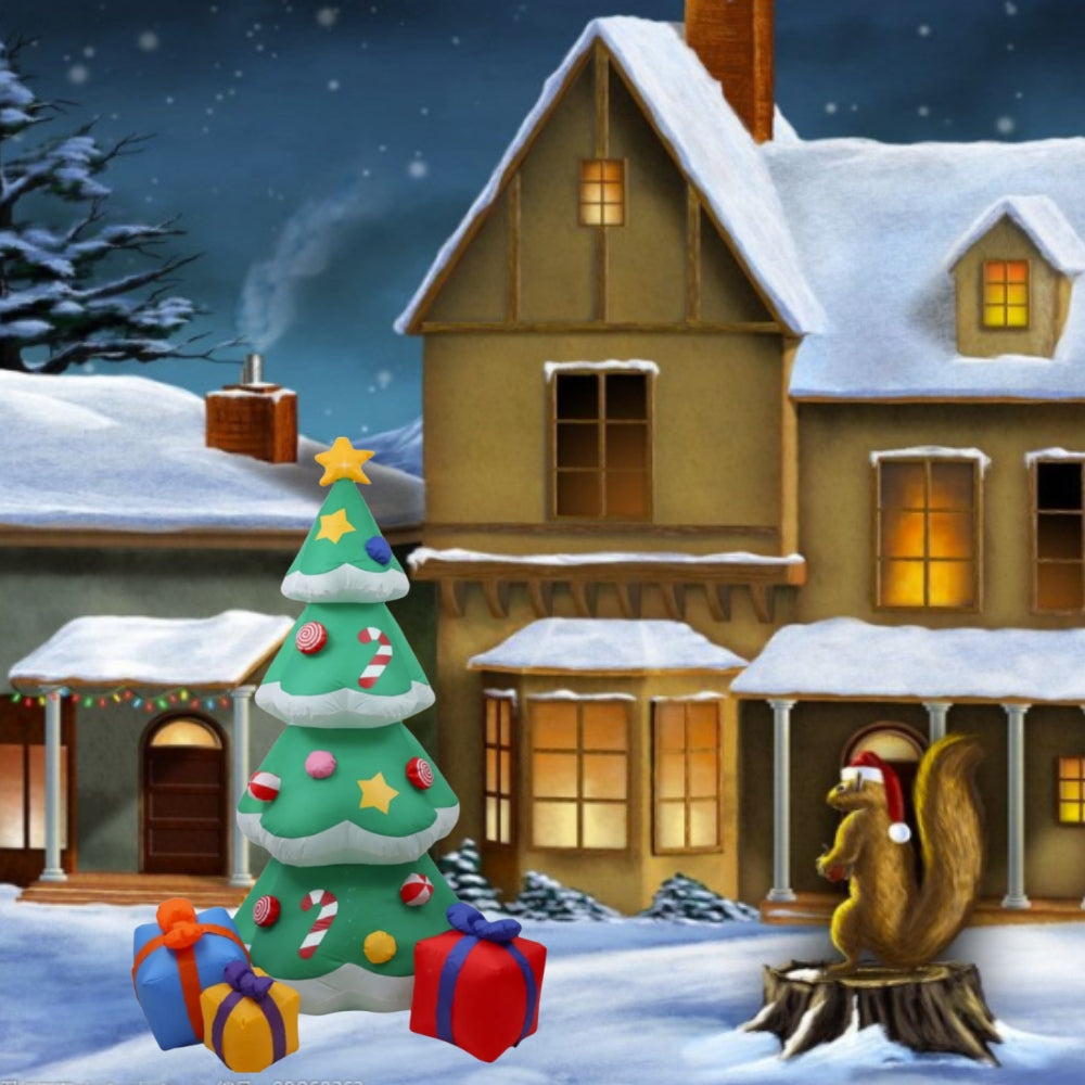 Christmas Inflatable Xmas Tree With LED Lights Outdoor Ornament Holiday Party Decoration New Year I 1