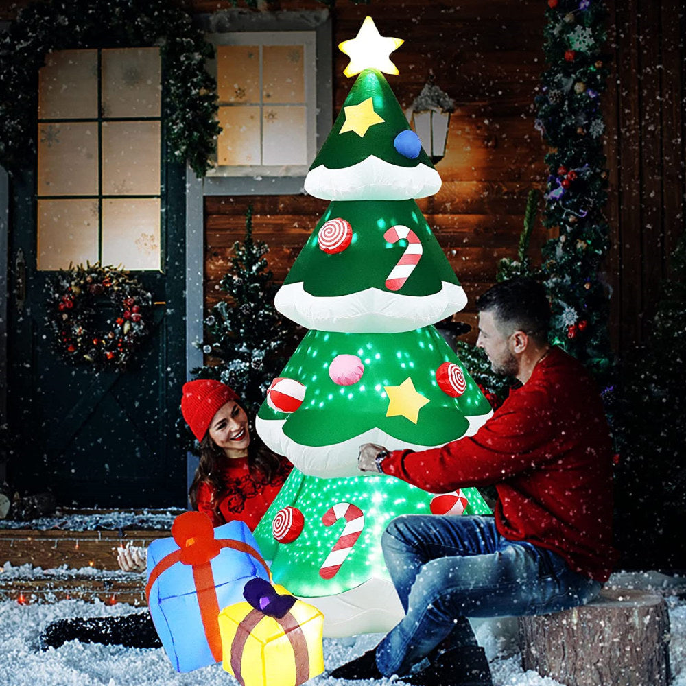 Christmas Inflatable Xmas Tree With LED Lights Outdoor Ornament Holiday Party Decoration New Year I 2