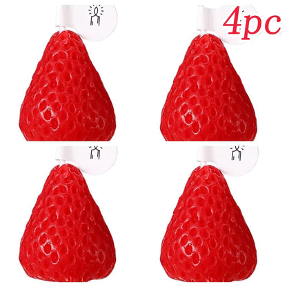 Handmade Strawberry Scented Candle, Fruit Aroma Soy Wax, Valentine's Day Decoration and Birthday Gifts
