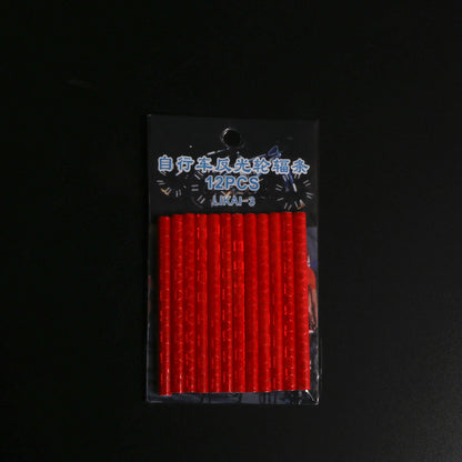 Bicycle Wheel Reflective Stickers Bag Spoke Tube Strips DIY Cycling Reflector Safety Warning Light  3