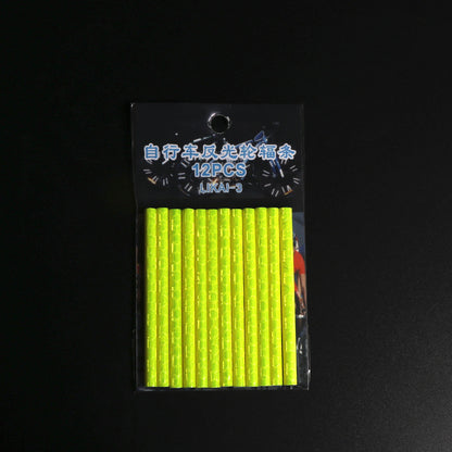 Bicycle Wheel Reflective Stickers Bag Spoke Tube Strips DIY Cycling Reflector Safety Warning Light  5