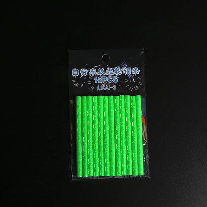 Bicycle Wheel Reflective Stickers Bag Spoke Tube Strips DIY Cycling Reflector Safety Warning Light  6