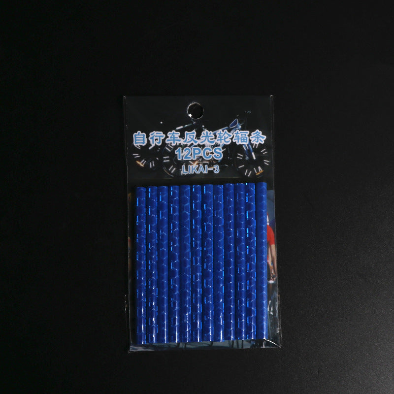 Bicycle Wheel Reflective Stickers Bag Spoke Tube Strips DIY Cycling Reflector Safety Warning Light  8
