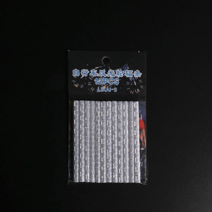 Bicycle Wheel Reflective Stickers Bag Spoke Tube Strips DIY Cycling Reflector Safety Warning Light  9