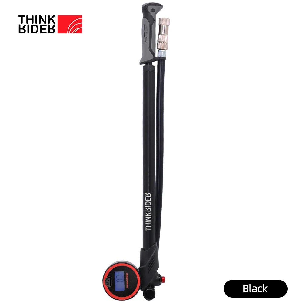 High Pressure Bicycle Pump Portable Air Pump With Digital Gauge Rear Suspension Shock For Mountain  4