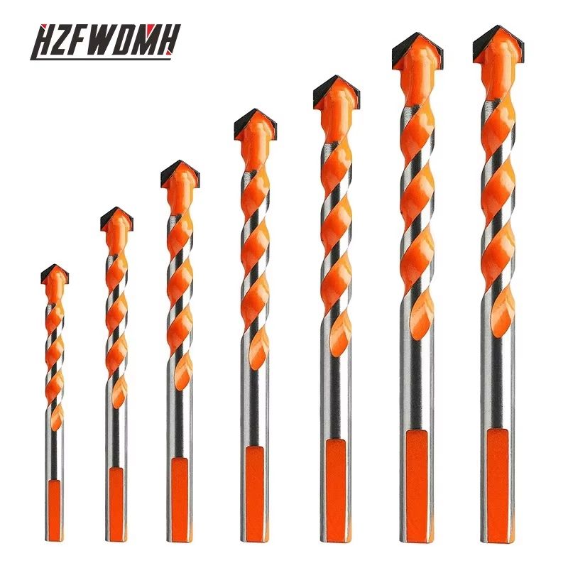 3–12mm Multifunctional Triangle Diamond Drill Bit Set – Precision Drilling for Ceramic, Tile, Concrete, Glass, Wood & Me