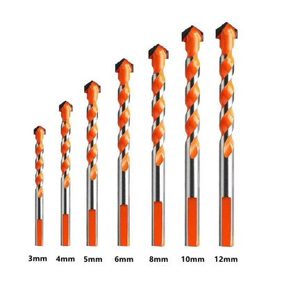 312mm Multifunctional Triangle Diamond Drill Bit Set  Precision Drilling For Ceramic Tile Concrete  7