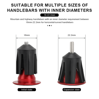 Aluminum Alloy Bike Handlebar End Caps Multicolor Cycling Handlebar Plugs Mountain Road Bicycle Acc 5