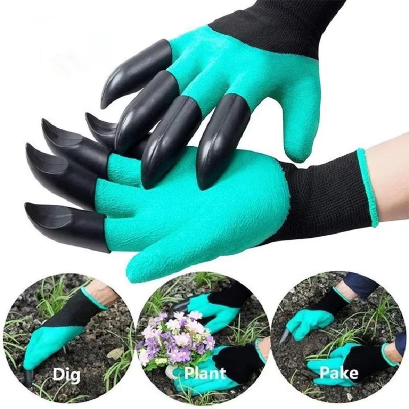 Breathable Waterproof Gardening Gloves with Claws – Non-Slip Protective Latex Gloves for Digging, Planting & Yard Work