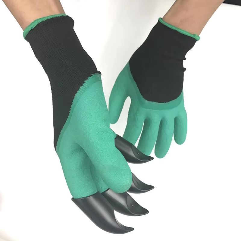 Breathable Waterproof Gardening Gloves With Claws  NonSlip Protective Latex Gloves For Digging Plan 3
