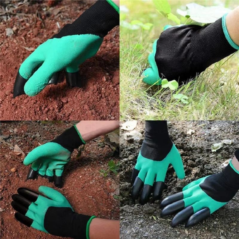 Breathable Waterproof Gardening Gloves With Claws  NonSlip Protective Latex Gloves For Digging Plan 5