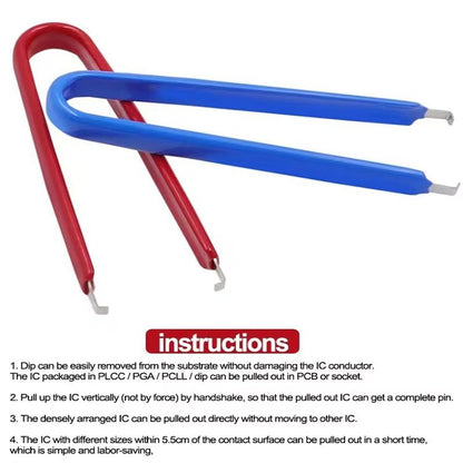 UType IC Chip Extractor  AntiStatic DIP ROM Removal Tool For Circuit Board Repair 5