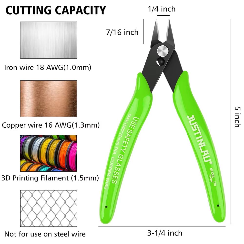 Universal MultiFunctional Pliers  Carbon Steel Side Snips  Flush Cutters For Electrical  DIY Work 1