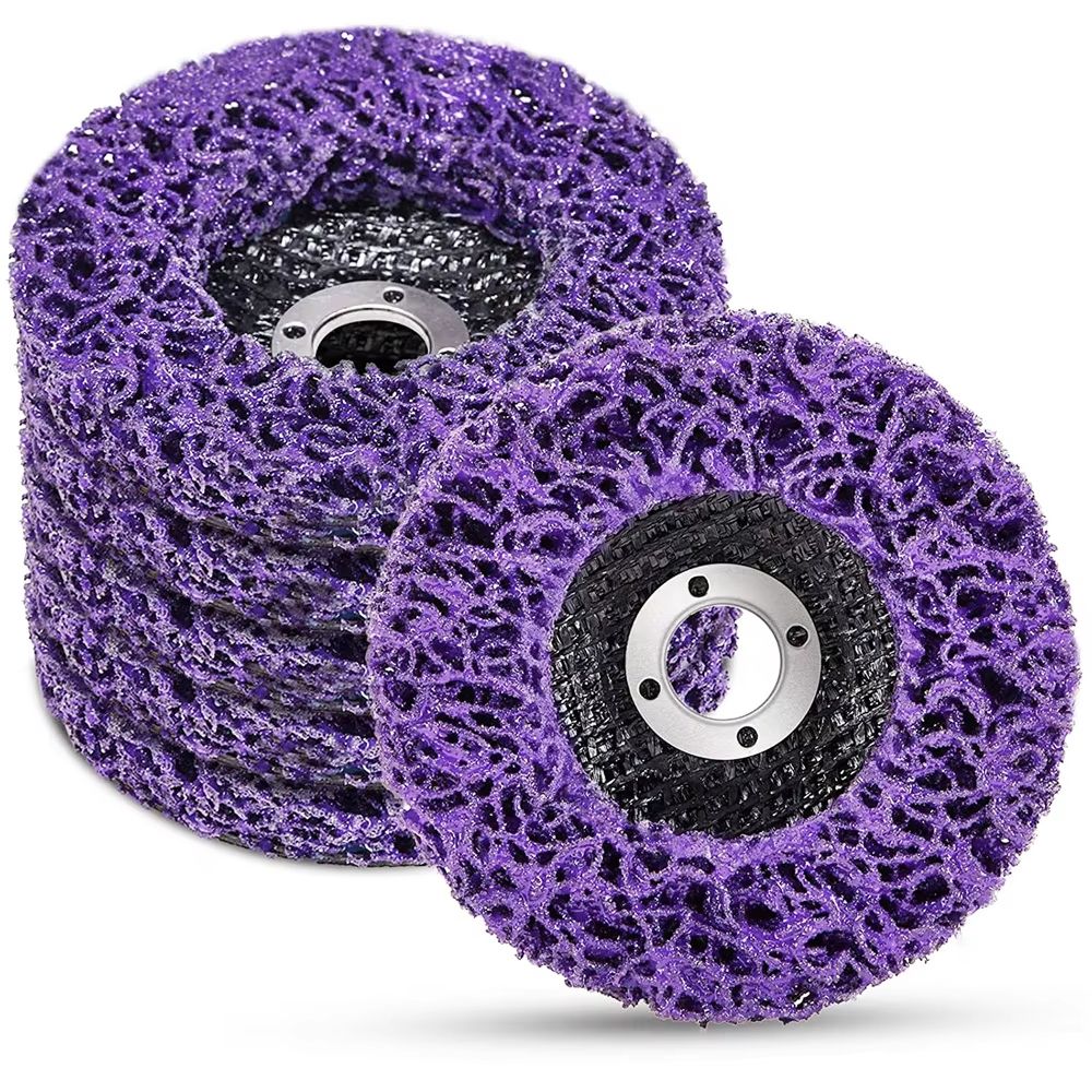 Coral Disc Poly Strip Abrasive Wheel – 100/115/125mm Paint & Rust Removal for Angle Grinders