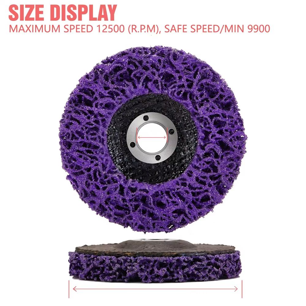 Coral Disc Poly Strip Abrasive Wheel  100115125mm Paint  Rust Removal For Angle Grinders 1