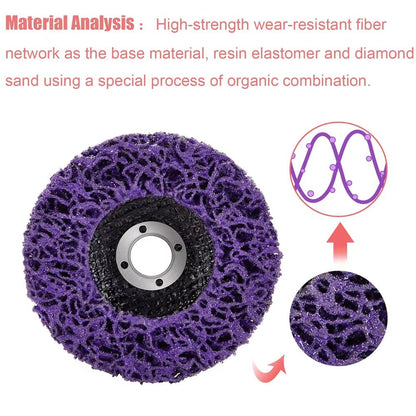 Coral Disc Poly Strip Abrasive Wheel  100115125mm Paint  Rust Removal For Angle Grinders 2