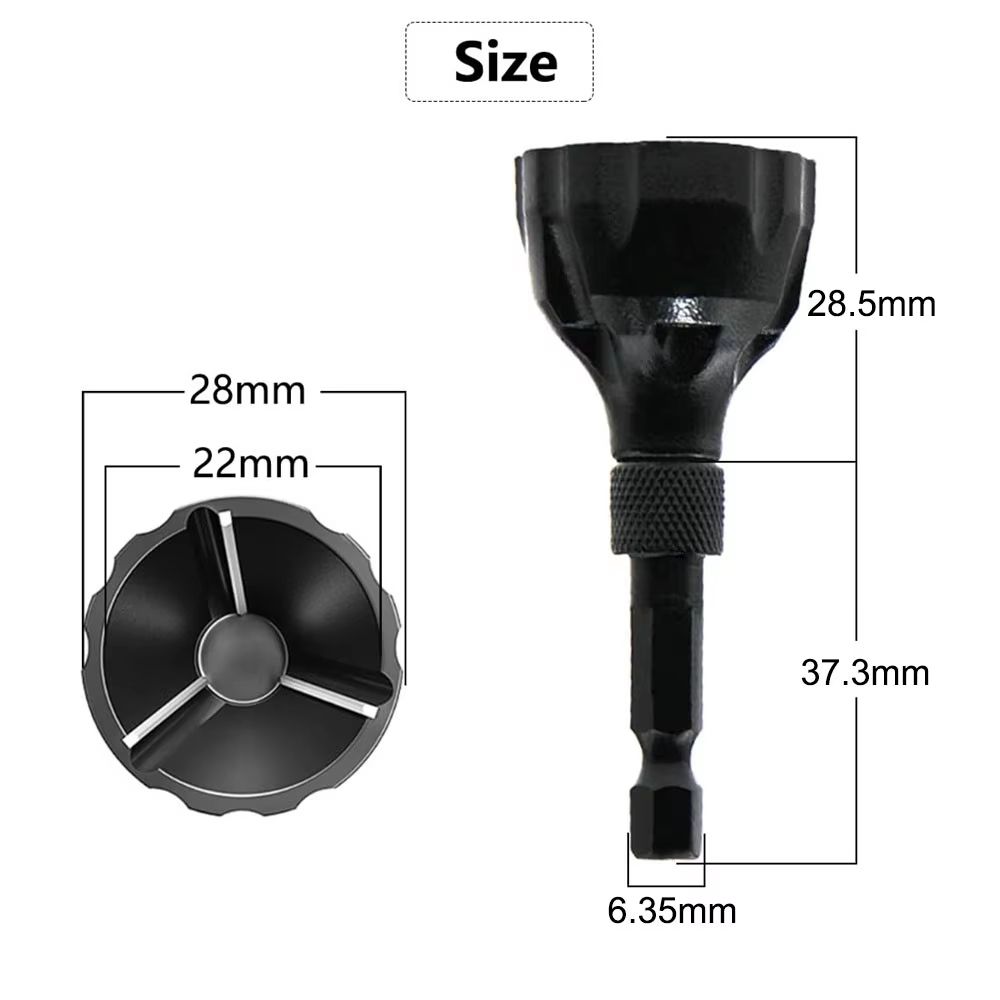 JUSTINLAU Tungsten Steel Chamfer Deburring Tool  Precision Burr Removal For Screws Rods  Bolts 6