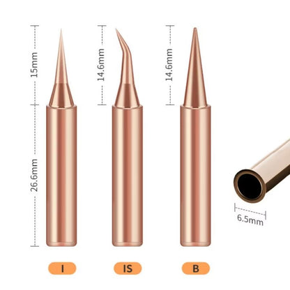 10Piece 900MT Series Pure Copper Soldering Iron Tip Set  LeadFree HighPerformance Replacement Tips  5