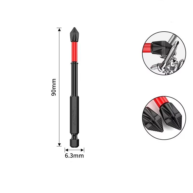 AntiSlip Tungsten Steel Phillips Screwdriver Bit  ImpactResistant Magnetic Drill Bit For Electric D 10