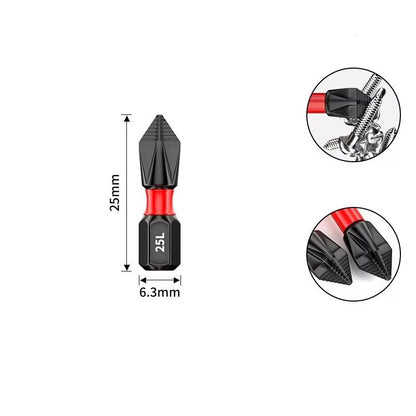 AntiSlip Tungsten Steel Phillips Screwdriver Bit  ImpactResistant Magnetic Drill Bit For Electric D 6