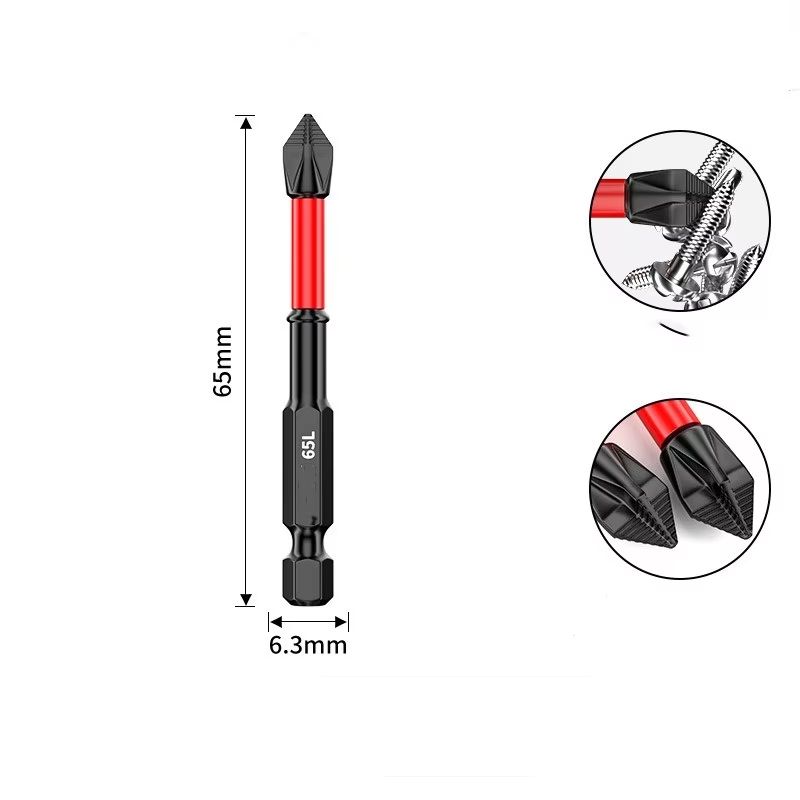 AntiSlip Tungsten Steel Phillips Screwdriver Bit  ImpactResistant Magnetic Drill Bit For Electric D 8