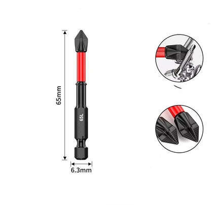 AntiSlip Tungsten Steel Phillips Screwdriver Bit  ImpactResistant Magnetic Drill Bit For Electric D 8