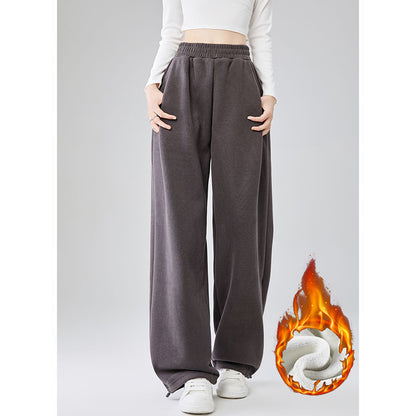 Womens High Waist Thermal Pants Slim Fit Fleece Lined Trousers Plush Winter Snow Warm Straight Leg  8