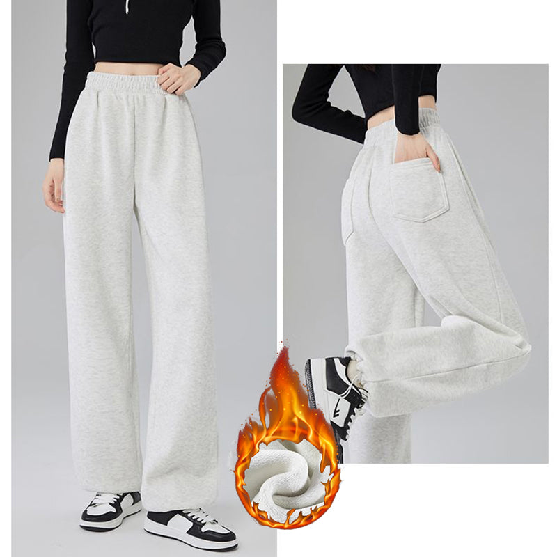 Womens High Waist Thermal Pants Slim Fit Fleece Lined Trousers Plush Winter Snow Warm Straight Leg  4