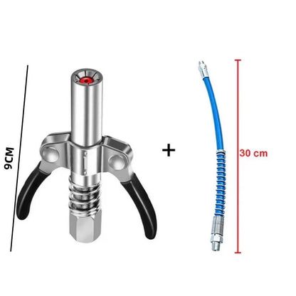 HeavyDuty Quick Release Grease Gun Coupler  10000 PSI 18 NPT Dual Handle 6