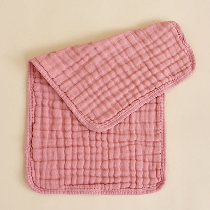 Large, Multicolor Burp Cloths, Layer Cotton Muslin, Breathable Hand Washcloths for Babies