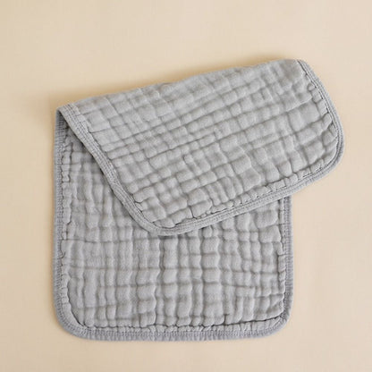 Large, Multicolor Burp Cloths, Layer Cotton Muslin, Breathable Hand Washcloths for Babies