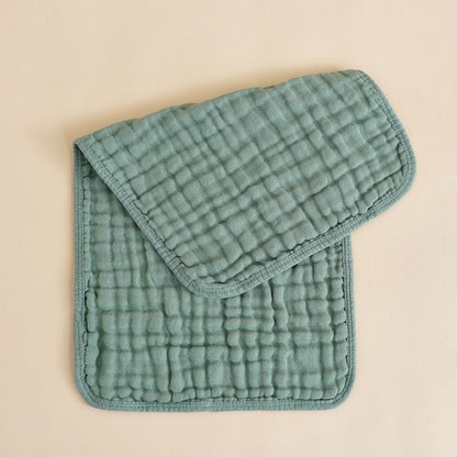 Large, Multicolor Burp Cloths, Layer Cotton Muslin, Breathable Hand Washcloths for Babies