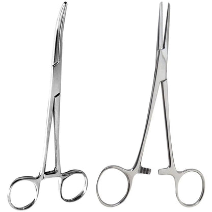 Precision Stainless Steel Locking Hemostatic Forceps  BentNose  Straight Curved Scissors Pliers 161 2