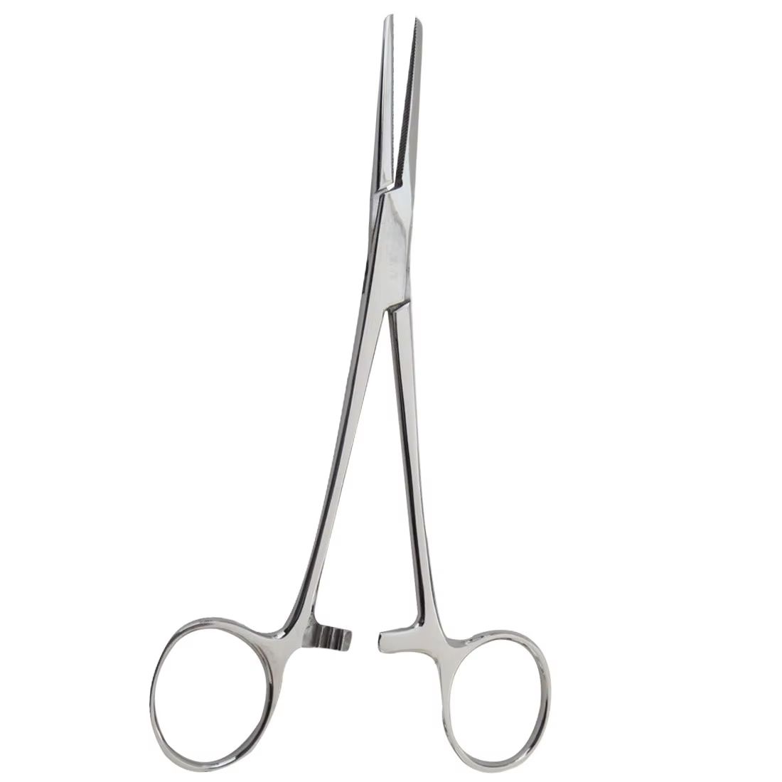 Precision Stainless Steel Locking Hemostatic Forceps  BentNose  Straight Curved Scissors Pliers 161 7
