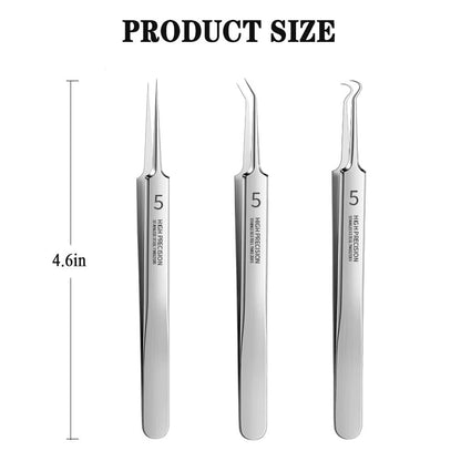 German UltraFine No 5 Blackhead  Pimple Tweezers  Precision Acne Needle Tool For Facial Care 4