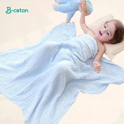 Gauze Baby Bath Towel, Cotton, Newborn Swaddle, Hooded Bathrobe, and Washcloth Set for Infants, Boys, and Girls