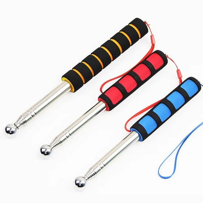 Retractable Stainless Steel Hollow Drum Hammer for Tile & Wall Inspection – 1.3m Length