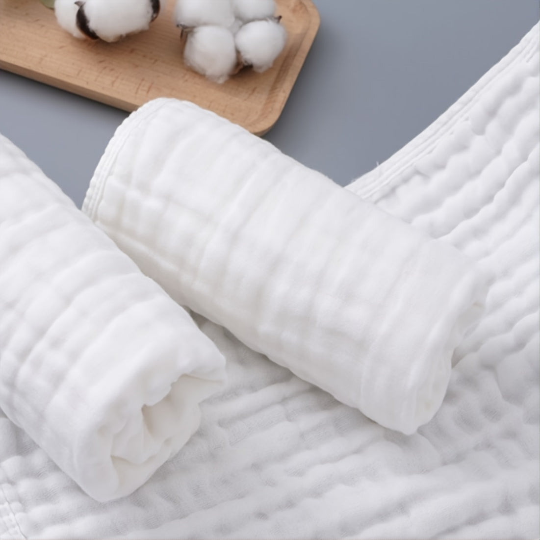 Large Muslin Burp Cloths, Extra Absorbent Washcloths, Soft Baby Spit Up Rags for Newborn, Boys, and Girls