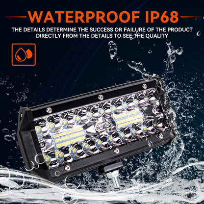 Offroad LED Light Bar Headlight For Car Truck Tractor ATV SUV Boat Work Light Fog Lamp 2
