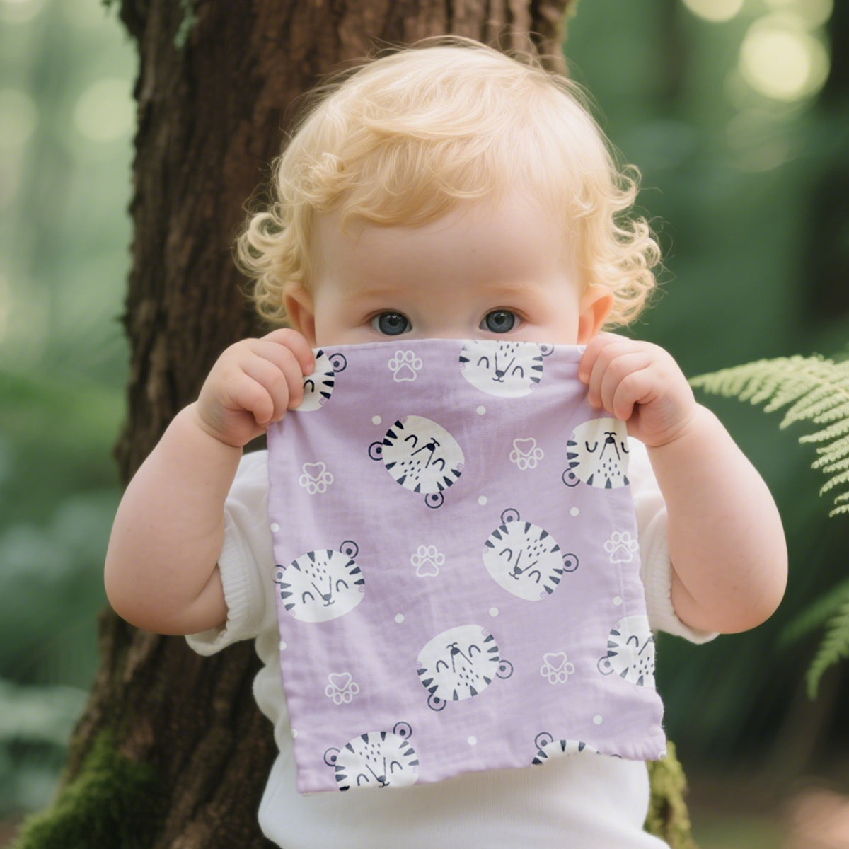 Happyflute Cotton Muslin Baby Washcloths 4Piece Set Soft Gauze Face Towels For Newborns Gentle Clea 2