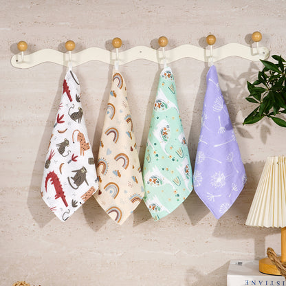 Happyflute Cotton Muslin Baby Washcloths 4Piece Set Soft Gauze Face Towels For Newborns Gentle Clea 3