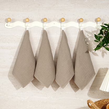 Happyflute Cotton Muslin Baby Washcloths 4Piece Set Soft Gauze Face Towels For Newborns Gentle Clea 6