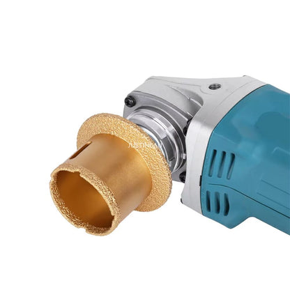 JUSTINLAU Vacuum Brazed Diamond Hole Saw – 1/4" Drive Core Bit for Porcelain & Marble